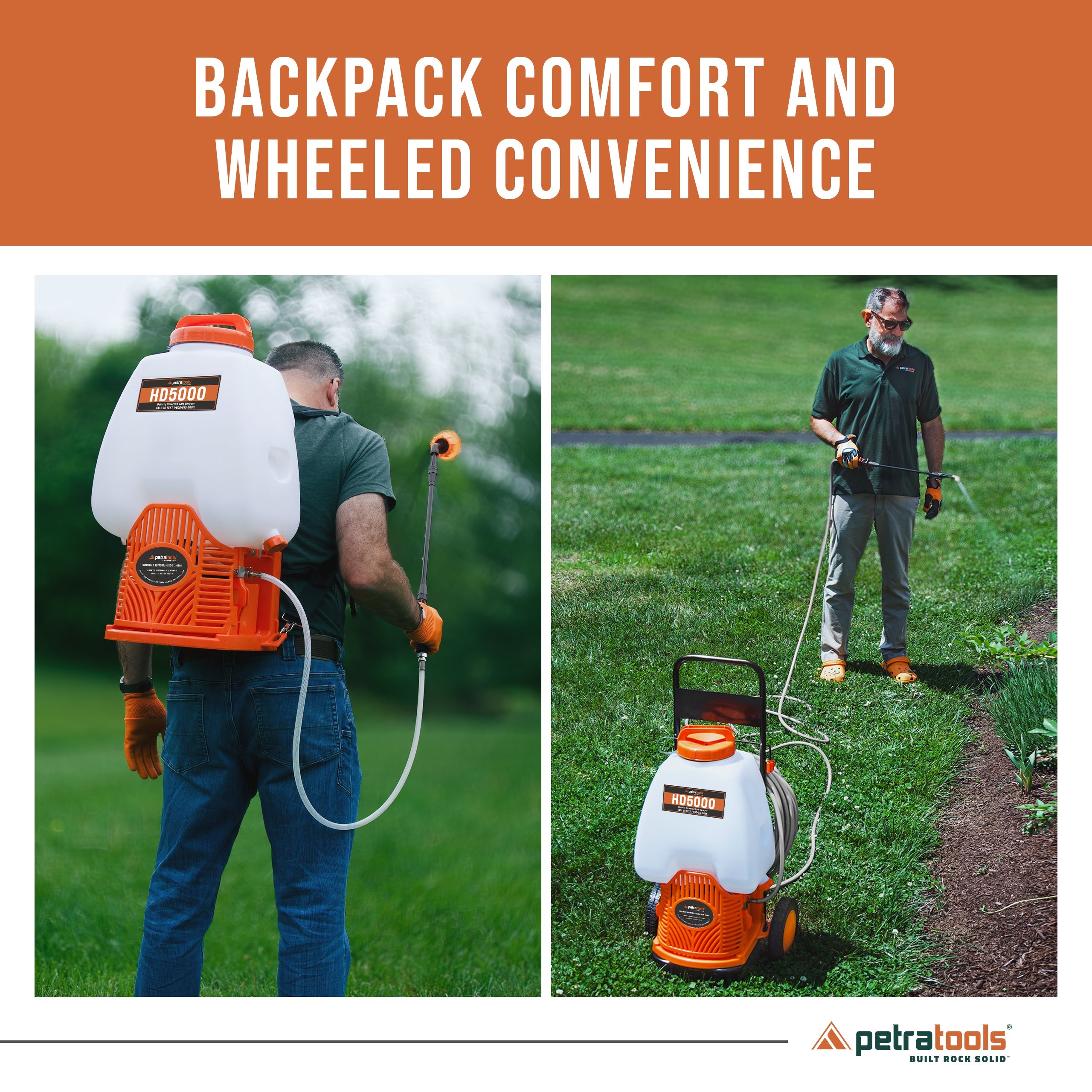 PetraTools Battery Cart Sprayer (6.5 Gallon) - HD5000