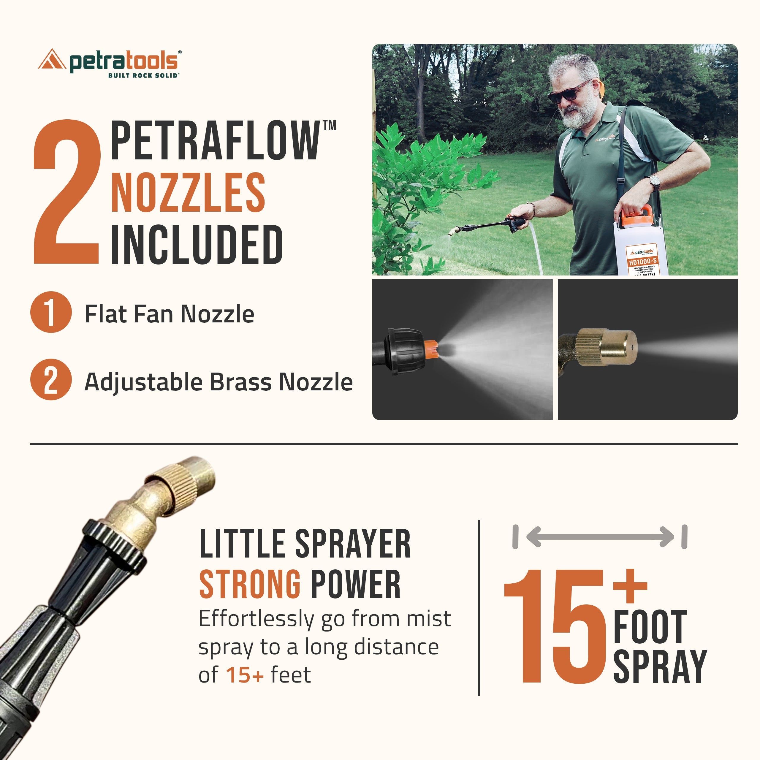PETRATOOLS BATTERY SPRAYER (1 Gallon) - HD1000-S