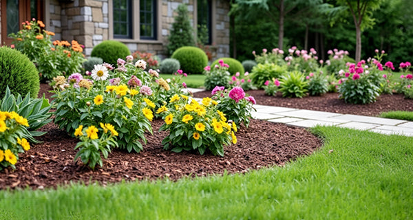 Keeps Trees, Beds, and Walkways Looking Clean