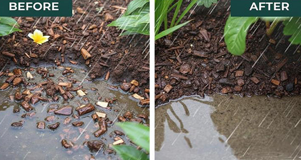 Locks Mulch for 12-24 Months Against Erosion