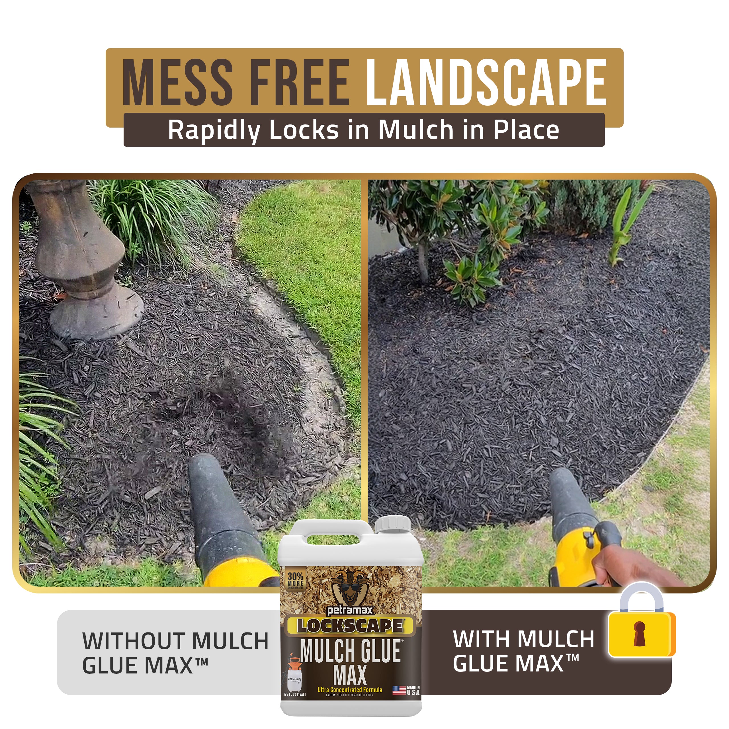 Mulch Glue Max - 3 Gallons + 1 Free Gallon