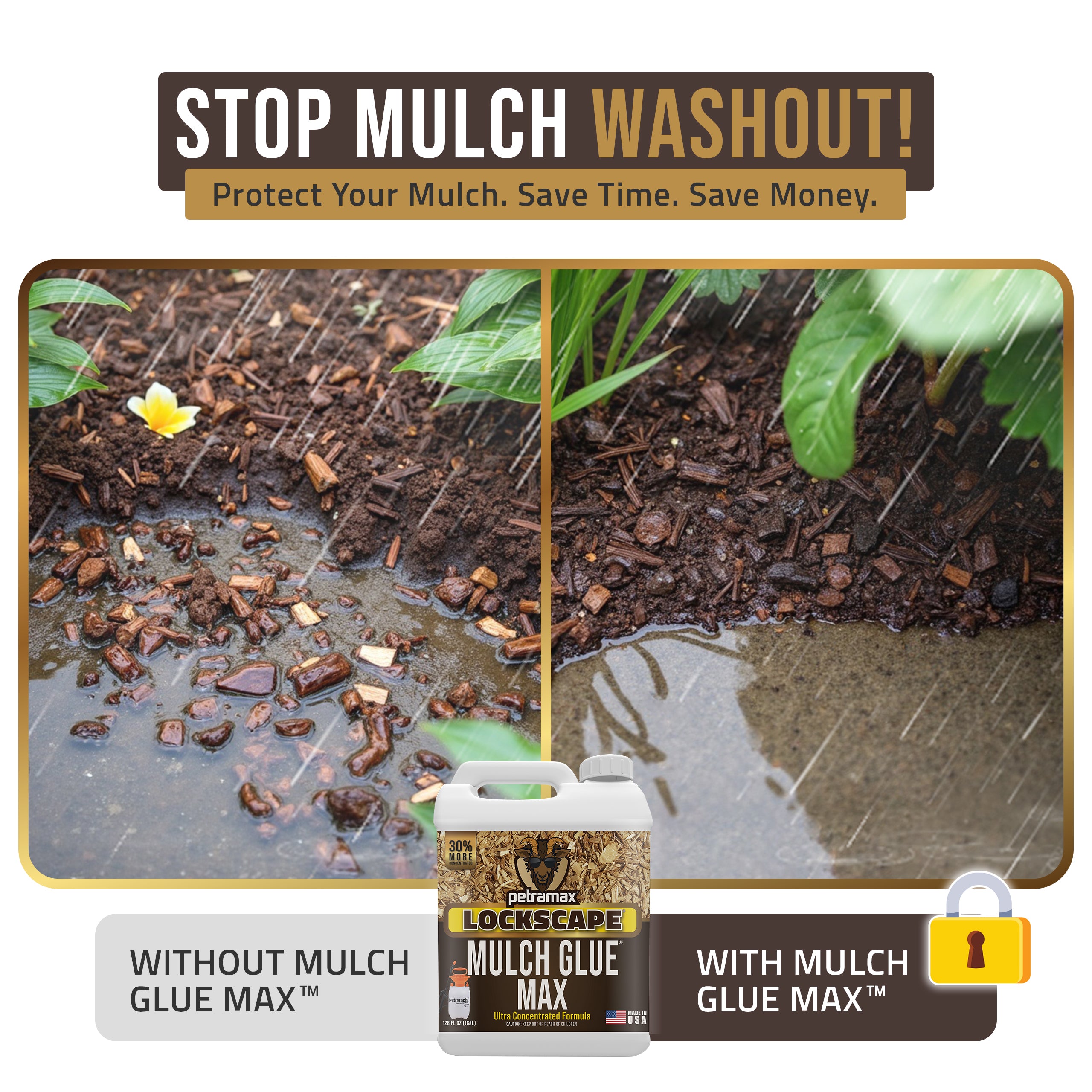 Mulch Glue Max - 3 Gallons + 1 Free Gallon