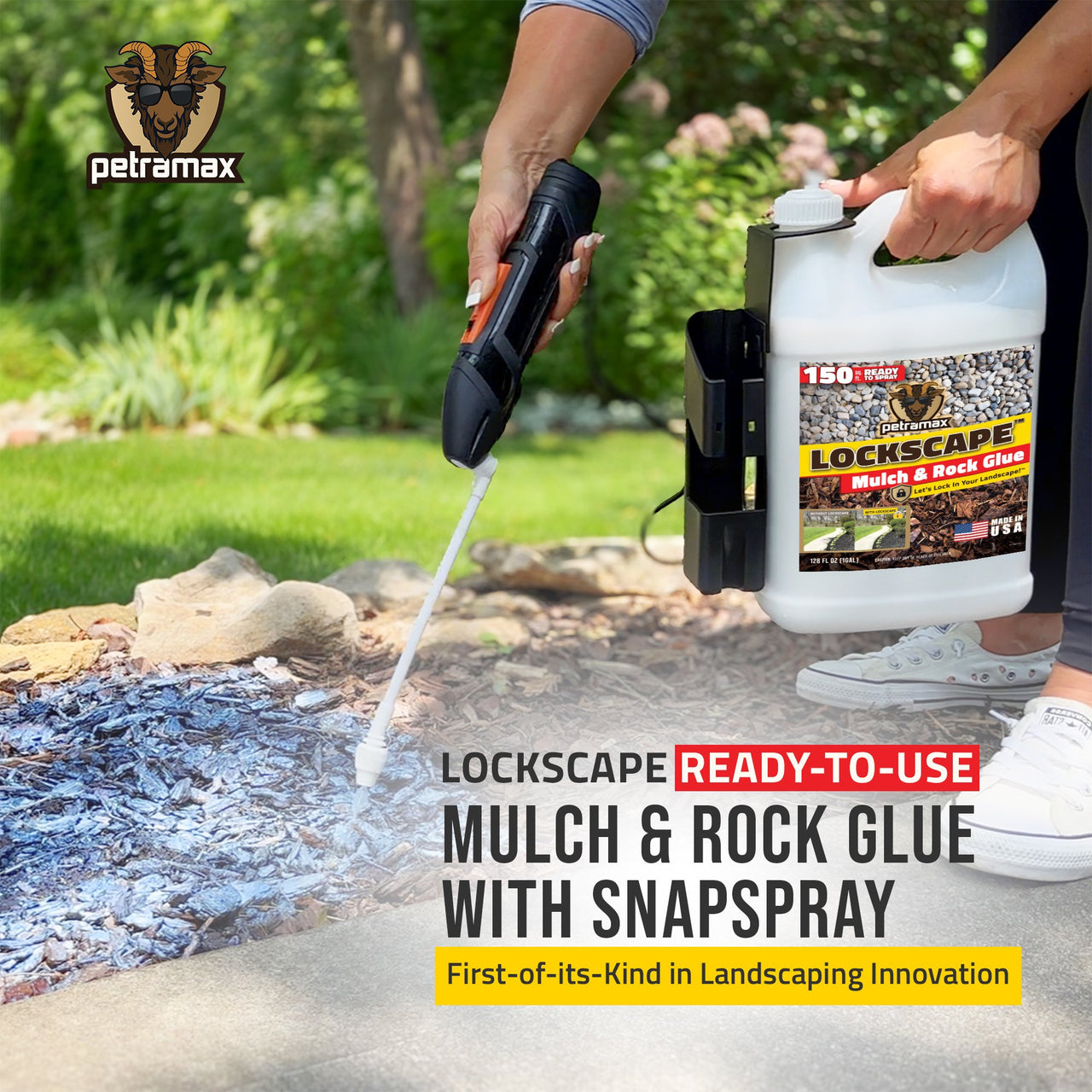 Lockscape Rock Glue for Landscaping with SnapSpray