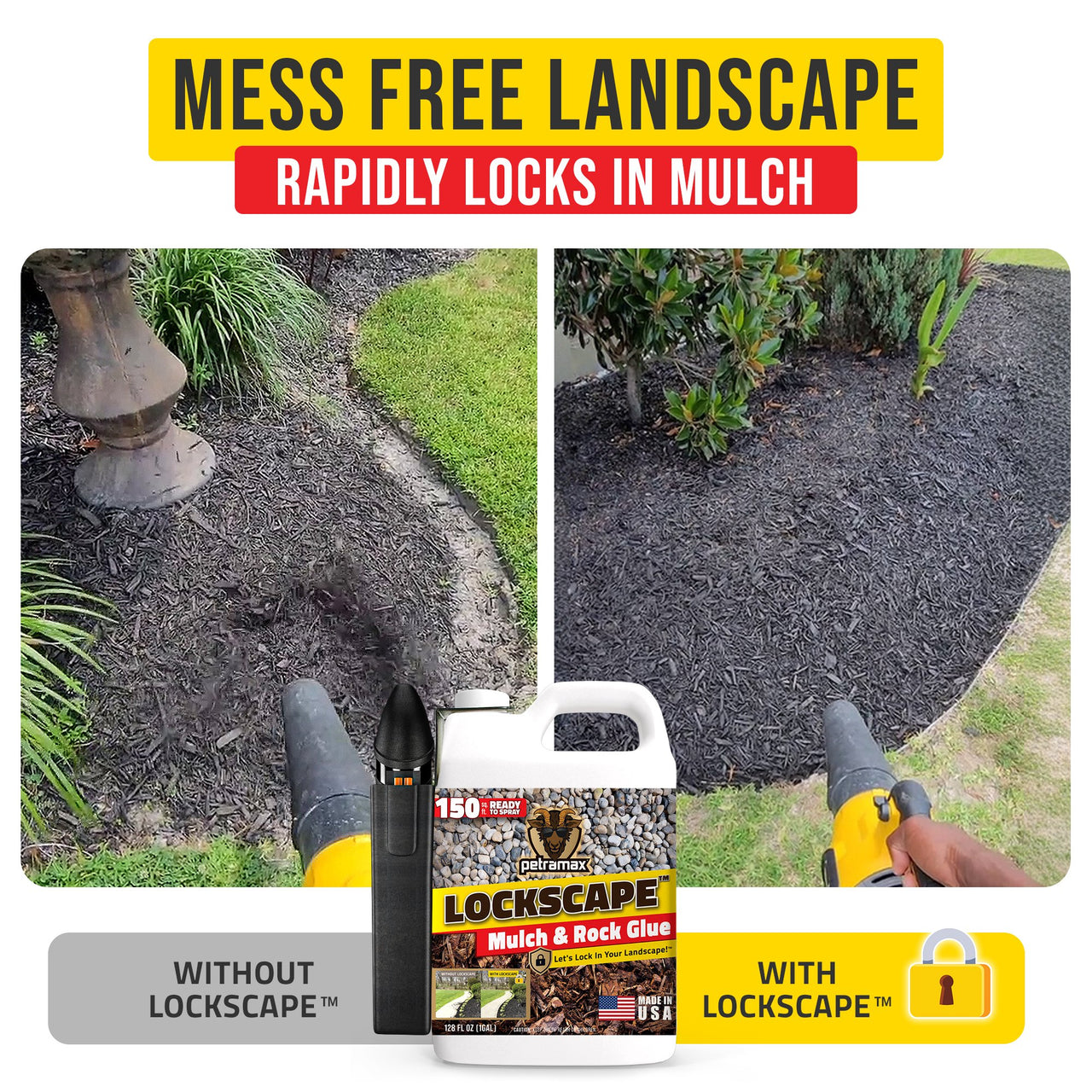 Lockscape Rock Glue for Landscaping with SnapSpray