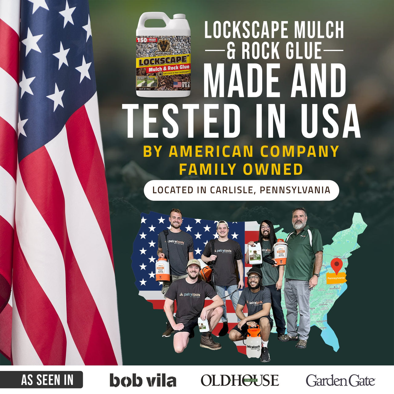 Lockscape Rock Glue for Landscaping with SnapSpray