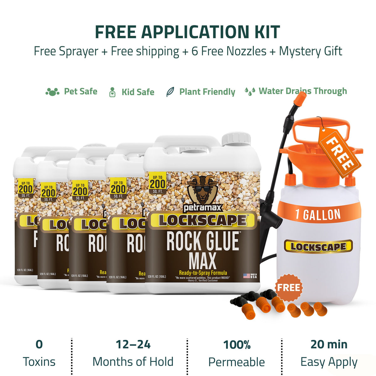 Rock Glue Max ready-to-use 1000 sq. ft. coverage kit artwork